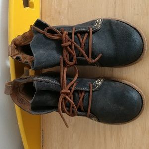 Born Temple Distressed Leather Suede Ankle Women's Casual Boots size 7